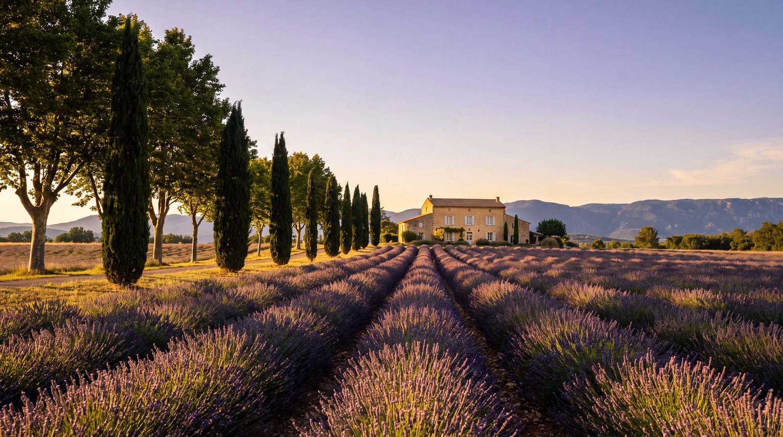 Provence at dusk, France
