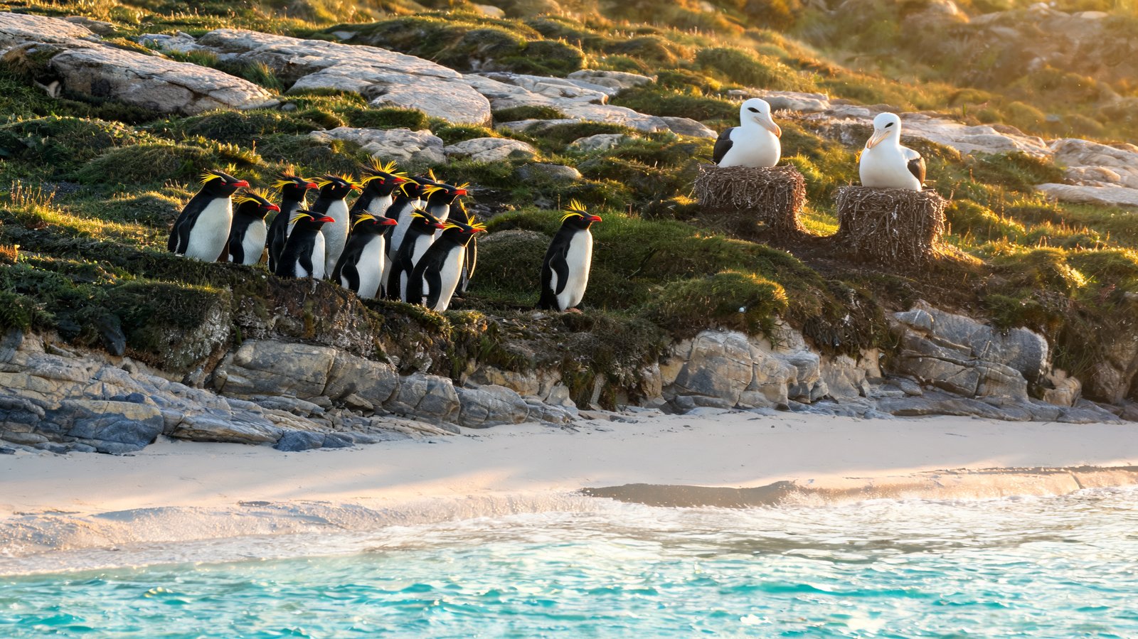Carcass, Saunders & Sea Lion, Outer Falklands